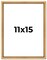 Classic Modern Gold Picture Frame - UV Acrylic, Foam Board Backing, Hanging Hardware